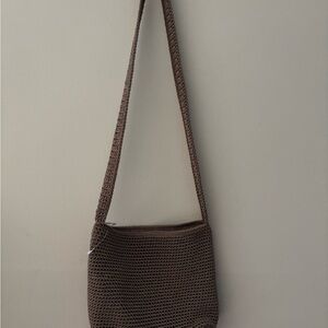 The Sak Brown Crossbody Crochet Bag